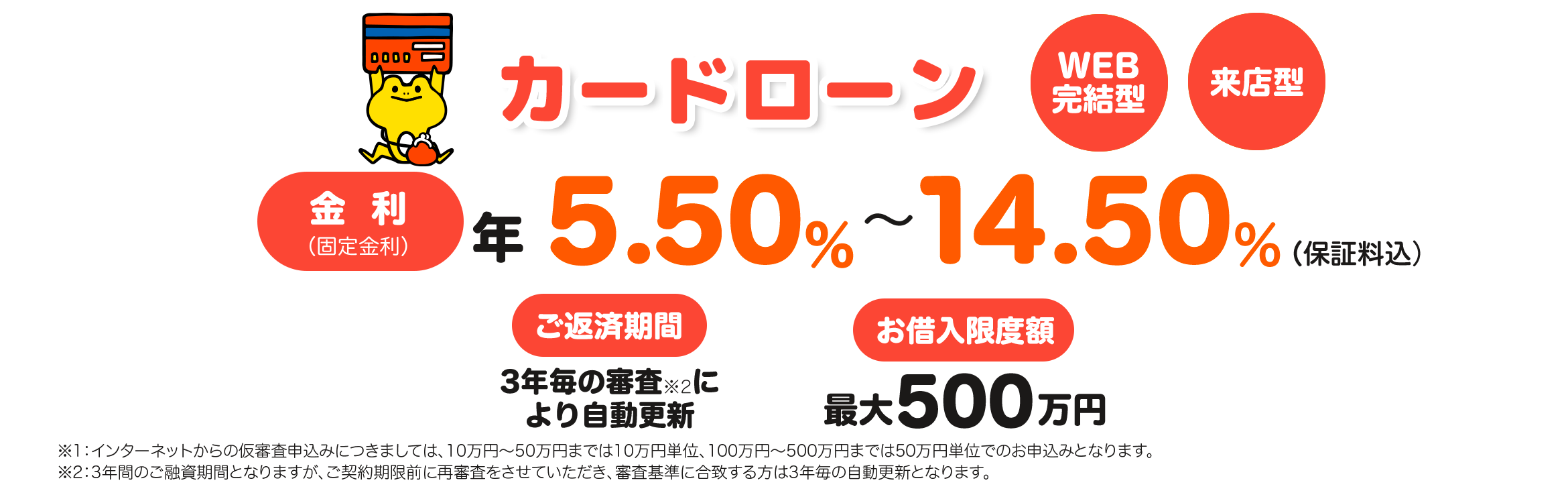 ローンをもっと便利に カードローン 来店型